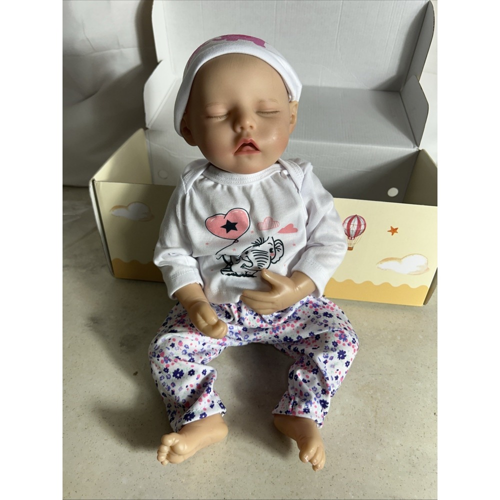 Reborn Baby Doll Plastic Body With Elephant Shirt